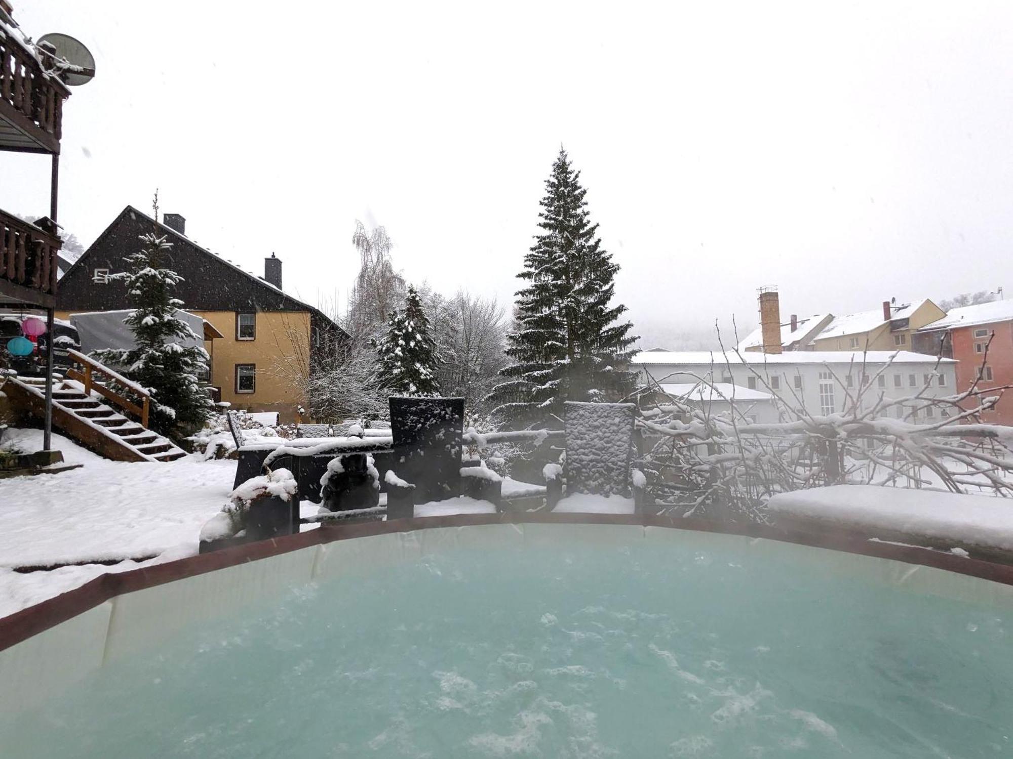 F2 - Urlaubsmagie Sauna, Whirlpool, Pool & Garten Sebnitz Exterior foto