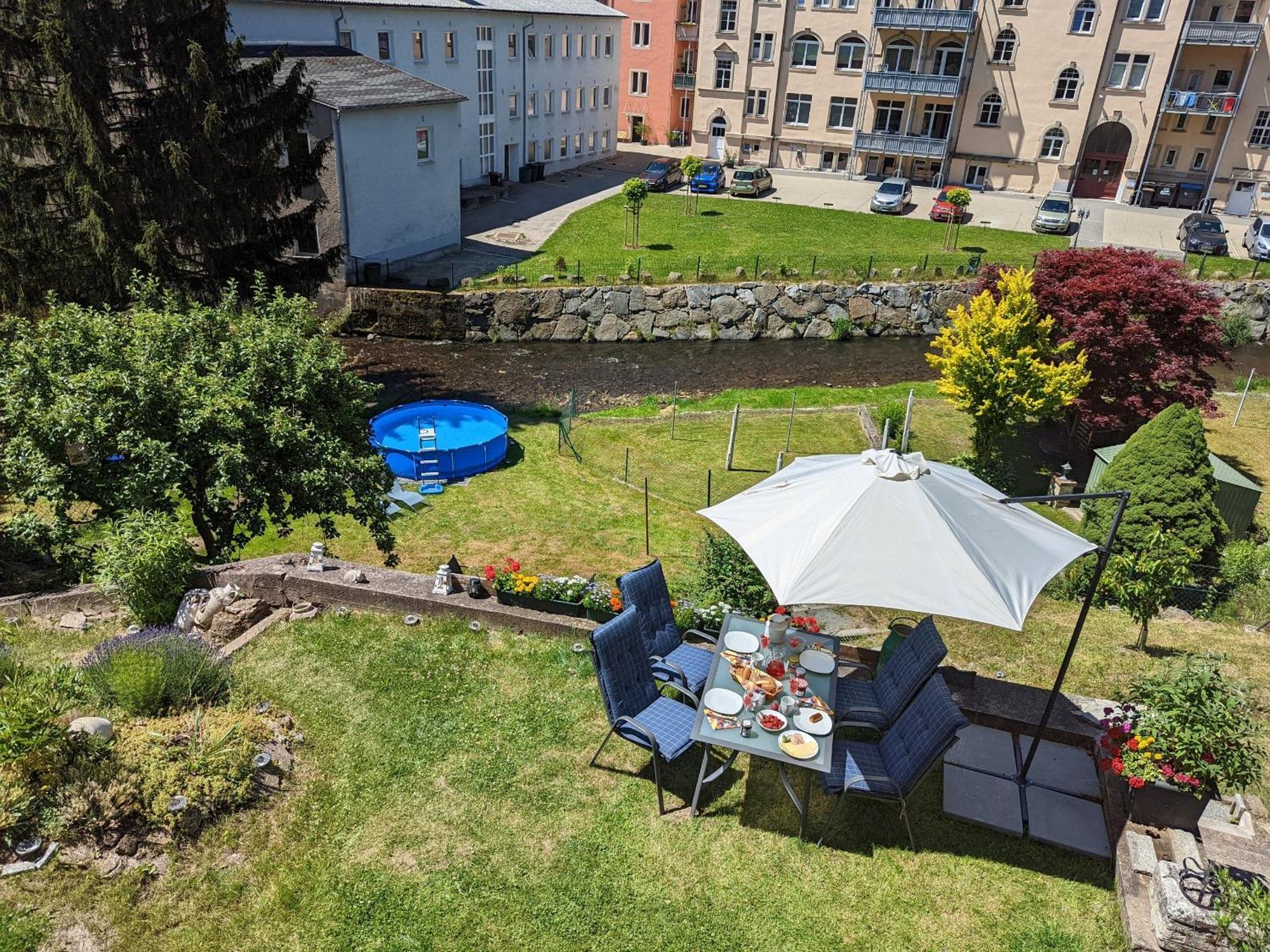 F2 - Urlaubsmagie Sauna, Whirlpool, Pool & Garten Sebnitz Exterior foto